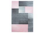 Ayyildiz , Pink , Textil , Karo , rechteckig , 240x340 cm , Oeko-Tex® Standard 100 , pflegeleicht , Teppiche & Böden, Teppiche, Webteppiche