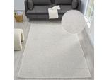 Teppich OTTO HOME "Lilri, Woll-Look, Scandi" Gr. 1, beige (creme), B:60cm H:10mm L:90cm, Kunstfaser, Teppiche, Teppich, Wolloptik, Wohnzimmer, Schlafzimmer, Esszimmer