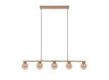 Näve , Braun , Metall, Glas , rechteckig , 12x150x116 cm , Beleuchtung, Innenleuchten, Hängeleuchten