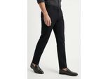 Chinohose OLYMP "ARONA", Herren, Gr. 34, Länge 34, marine, Web, Obermaterial: 67% Baumwolle, 24% Lyocell, 7% Polyester, 2% Elasthan, unifarben, slim fit lang, Hosen Chinohose, slim fit