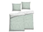 Wendebettwäsche FLORELLA "Isabel salbei Flausch-Flanell, 100% Baumwolle", grün (salbei), B/L: 140cm x 200cm, 2 Stk., 2 Stk., Flanell, B/L: 70cm x 90cm, Flanell, Obermaterial: 100% Baumwolle CO., Bettwäsche, Wendebettwäsche