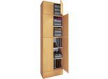 Schuhschrank VCM "XXL Schuhschrank Kleiderschrank Schrank Lona 5f AS", braun (buche), B:70cm T:39cm, Obermaterial: 100% Holz Wood., Schränke, Schuhschrank