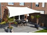 Sonnensegel FLORACORD, beige (cremefarben), B:360cm T:360cm, HDPE (High Density Polyethylen), Sonnensegel, Sonnensegel, BxT: 360x360 cm, cremeweiß