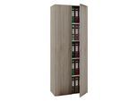 Aktenschrank VCM "Büroschrank Bücher Ordner Aktenschrank Vandol", braun (sonoma, eiche (sägerau)), B:70cm T:40cm, Obermaterial: 100% Holz Wood., Schränke, Aktenschrank