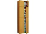 Aktenschrank VCM "XXL Büroschrank Aktenschrank Schrank Lona 5fach A", braun (buche), B:70cm T:39cm, Obermaterial: 100% Holz Wood., Schränke, Aktenschrank
