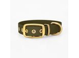 THE DOG IDEA Biothane Halsband Gold Khaki XL