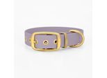 THE DOG IDEA Biothane Halsband Gold Lavendel XXL