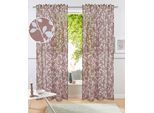 Gardine OTTO HOME "Issoire" Gr. 3, braun, B:140cm H:225cm, Polyester, Gardinen, Gardine, Wohnzimmer, Schlafzimmer, Esszimmer, gemustert und halbtransparent