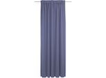 Vorhang ADAM "Uni Collection" Gr. 2, blau (royalblau), B:142cm H:175cm, Jacquard, Baumwolle (Bio-Baumwolle), Gardinen, Vorhang, Blickdichter aus 100% Bio-Baumwolle, Vorhang nach Wunschmaß