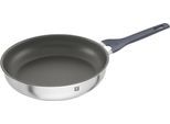 Bratpfanne ZWILLING "Simplify", silber (silberfarben, grau), Ø:28cm, Pfannen, Bratpfanne, Keramikbeschichtung, Stay-Cool-Griffe, Sandwichboden