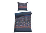 Bettwäsche FLORELLA "Elkan nblau Flausch-Flanell, 100% Baumwolle", blau (nblau), B/L: 140cm x 200cm, 2 Stk., 2 Stk., Flanell, B/L: 70cm x 90cm, Flanell, Obermaterial: 100% Baumwolle CO., Bettwäsche, Bettwäsche