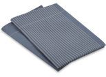 Geschirrtuch ROSS "Geschirrtücher 2er-Set 927 2x HL + Banderole", denim, natur, B:18cm H:3cm L:27cm T:3cm, 50% Baumwolle, 50% Leinen, Geschirrtücher, Geschirrtuch, Zwirn- Halbleinen