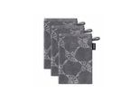 Waschhandschuh JOOP "Waschlappen Doubleface 3er Pack" Gr. S, grau (anthrazit cornflower), B:16cm, Obermaterial: 100% Baumwolle CO., Handtücher, Waschhandschuh