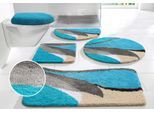 Badematte OTTO HOME "Magnus, Badvorleger, Badezimmer Teppich" Gr. 10, blau, H:20mm, Polyacryl, Badematten, Badematte, mehrfarbig, Badteppich, Badematten auch als 2 teiliges Set & rund