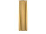 Vorhang ADAM "Uni Collection", gelb, B:142cm H:285cm, Baumwolle (Bio-Baumwolle), Gardinen, Vorhang, aus 100% Bio-Baumwolle, Vorhang nach Wunschmaß
