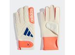 Torwarthandschuhe ADIDAS PERFORMANCE "COPA CLUB KIDS", Gr. 3, sanftes weiß, lucid blau, signal coral, Kunstfaser, Handschuhe Torwarthandschuhe