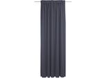 Vorhang ADAM "Uni Collection", blau (dunkelblau), B:142cm H:285cm, Baumwolle (Bio-Baumwolle), Gardinen, Vorhang, Blickdichter aus 100% Bio-Baumwolle, Vorhang nach Wunschmaß