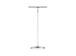 PAULMANN Schienensystem-Leuchten "URail Pendel Hildor 850lm 15W 4000K 230V Chrom matt", grau (chromfarben), 1, Ø 31cm H: 158cm, Leuchten, 3-Step-Dimmbar, Schienensystem-Leuchten