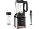 TEFAL Standmixer "BL91HD Infiny Mix+ Highspeed", schwarz (edelstahl, schwarz), B:20cm H:45cm T:22,5cm, Zerkleinerer, 5 automatische Programme, Klingen mit Titanbeschichtung, Standmixer
