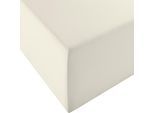 Spannbettlaken FLEURESSE "Comfort XL", beige (creme), 1 Stk., Mako-Jersey, 180x200 180x210 180x220 190x200 190x210 190x220 200x200 200x210 200x220 40cm, Mako-Jersey, Obermaterial: 96% Baumwolle, 4% Elasthan (LYCRA), Bettlaken, Spannbettlaken, Mako-Jersey, für Matratzen bis 40 cm Höhe, Bettlaken, Spannbetttuch