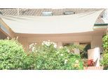 Sonnensegel FLORACORD, beige (cremefarben), B:500cm T:400cm, HDPE (High Density Polyethylen), Sonnensegel, Sonnensegel, BxT: 500x400 cm, cremeweiß
