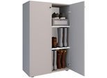 Schuhschrank VCM "Holz Schuhschrank Schuhregal Schuhkommode Lona 3", grau, B:70cm T:39cm, Obermaterial: 100% Holz Wood., Schränke, Schuhschrank