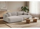 Ecksofa OTTO HOME "VEEVIA L-Form, Schlafsofa, Verlässliche Qualität, Breite 256cm", creme, B:256cm H:76cm T:161cm, 100% Polyester, Sofas, Ecksofa, mit Bettkasten, belastbar bis 480kg, inklusive Rücken- und Zierkissen