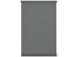 Rollo GARDINIA EXKLUSIV "EasyFix", grau (anthrazit), B:60cm H:150cm, Polyester, Rollos, Rollo, Schraubmontage möglich