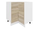 Unterschrank VCM "Eckschrank Küchenschrank Unterschrank Küche Esilo", braun (weiß, sonoma, eiche), B:76cm T:76cm, Obermaterial: 100% Holz Wood., Schränke, Unterschrank