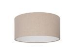 EGLO Deckenleuchte "FENIGLIA Deckenlampe, Stahl, Textil und Leinen, E27, Flurlampe, Lampe", schwarz (schwarz natur), 1, Ø 47,5cm H: 24cm, 1 Stk., Leuchten, Deckenleuchte, H24 x Ø47,5 cm, schwarz, 1X40W exkl., Deckenleuchte