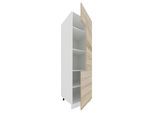 Unterschrank VCM "Küchenschrank B. 60 cm Hochschrank Küche Esilo", braun (weiß, sonoma, eiche), B:60cm T:57cm, Obermaterial: 100% Holz Wood., Schränke, Unterschrank