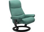 Relaxsessel STRESSLESS "View", grün (aqua grün paloma), B:78cm H:105cm T:78cm, Leder BATICK: BATICK ist ein leicht korrigiertes, durchgefärbtes und genarbtes Möbelleder, bei dem die meisten Unebenheiten und Spuren in der Regel entfernt wurden.;Leder PALOMA: PALOMA ist ein durchgefärbtes Semianilin-Möbelleder mit natürlicher Narbung.;ROHLEDER Stoff Q2 FARON: Ein fester zuverlässiger Bouclé mit eine