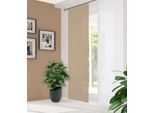 Schiebegardine HOME IN GREEN "ESTRA", beige (sand), B:60cm H:245cm, Polyester, Gardinen, Schiebegardine, Digitaldruck, Bambus, recycelt