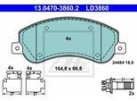 ATE Bremsensatz, Scheibenbremse ijzjsgjgy5 Vorderachse belüftet 303mm 28mm für VAG