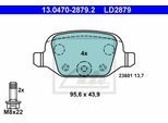 ATE Bremsensatz, Scheibenbremse ijzjsgltb2 Hinterachse voll 240mm 11mm für Ford Fiat Citroën