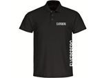multifanshop Poloshirt - Elversberg - Brust & Seite - Druck weiß - Polo