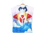 Badeponcho EGERIA "Pilot" Gr. 116, royal, 116/122, Baumwolle, Hausmäntel, one size