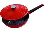Wok KING "Shine Red", rot, Ø:28cm, Pfannen, Wok, Ø 28 cm, Induktion