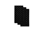 Handtuch JOOP "Handtuch Classic / Infinity / Signature 3er Pack", schwarz (schwarz cornflower), B:50cm, Obermaterial: 100% Baumwolle CO., Handtücher