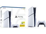 PLAYSTATION 5 Spielekonsole "Disk Edition (Slim)", weiß, schwarz, B:9,6cm H:35,8cm T:21,6cm, Spielekonsolen, Topseller