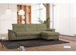 Ecksofa SIT & MORE "Astoria L-Form", grün, B:260cm H:91cm T:175cm, 100% Polyester, Sofas, Ecksofa, wahlweise mit motorischer Relaxfunktion