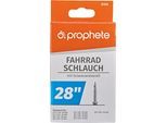 Fahrradschlauch PROPHETE "für Reifengröße 27/28", schwarz, Fahrradschläuche, 48mm, Sclaverandventil (SV), 28 Zoll (71,12cm)