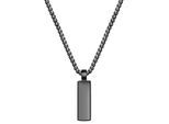 Kette mit Anhänger TRUE REBELS "TR349", schwarz, Halsketten, Herren, 55,0cm, Edelstahl