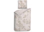 Bettwäsche HECKETT & LANE "Heckettlane Bettwäsche Ling", beige, B/L: 155cm x 220cm, 1 Stk., 1 Stk., Mako-Satin, B/L: 80cm x 80cm, 2, Mako-Satin, Obermaterial: 100% Baumwolle, Bettwäsche, Bettwäsche, Bettwäsche aus 100% Baumwolle, hochwertige Mako-Satin, ab 135x200 cm.