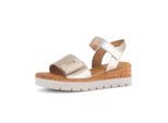 Plateausandaletten GABOR "Plateau Sandale", Damen, Gr. 41, beige, Schuhe