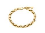 Armband FOSSIL "Schmuck Geschenk Edelstahl RAQUEL", gelbgoldfarben, Armbänder, Damen, 19cm, Edelstahl, Armband