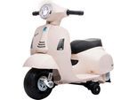 Elektro-Kinderroller JAMARA "Ride-on Vespa Mini, Li-Power 8.4", beige (weiß), Elektro-Kinderfahrzeuge, KinderB:38cm H:52cm T:66,5cm, mit Licht und manueller Hupe, B:38cm H:52cm T:66,5cm