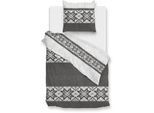 Bettwäsche ZO HOME "Zohome Bettwäsche Baumwolle-Flanell Anika", grau, B/L: 135cm x 200cm, 1 Stk., 1 Stk., Flanell, B/L: 80cm x 80cm, 2, Flanell, Obermaterial: 100% Baumwolle, Bettwäsche, Bettwäsche, Bettwäsche aus 100% Baumwolle, hochwertige Flanell, ab 135x200 cm.