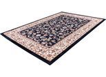 Teppich OBSESSION "Isfahan 741", blau (navy), B:160cm H:11mm L:230cm, Polyester, Teppiche, Teppich, Orient-Optik, ideal im Wohnzimmer & Schlafzimmer