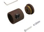 Wandbefestigung LIEDECO Gr. 1, braun (rostbraun), Ø:1,6cm, Gardinenstangenhalterungen, für Gardinenstangen Ø 16 mm